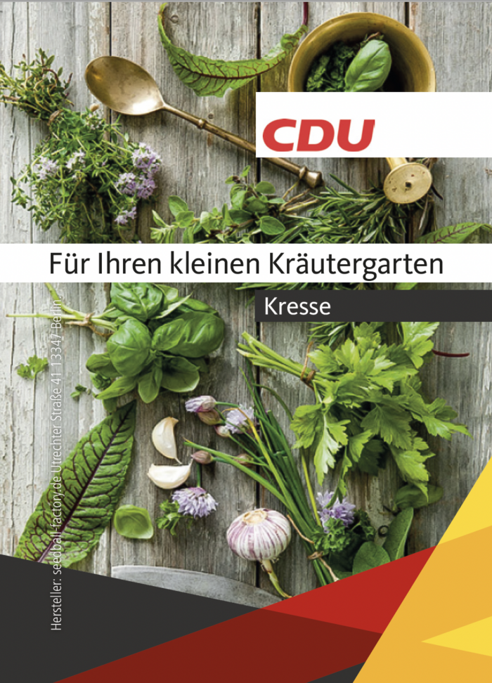CDU-Samentütchen Kresse