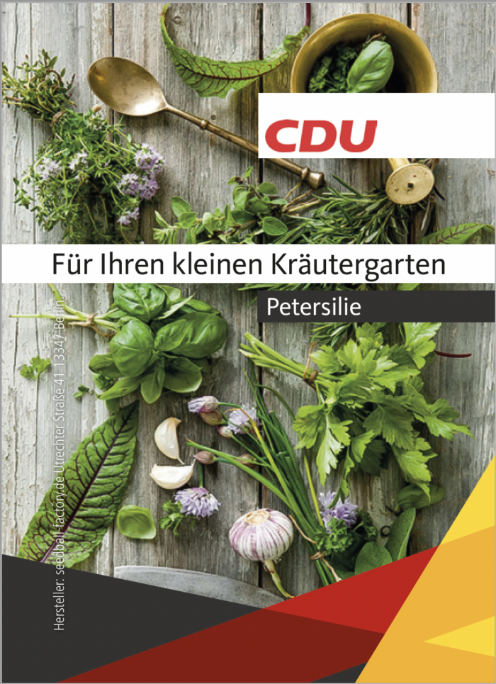 CDU-Samentütchen Petersilie