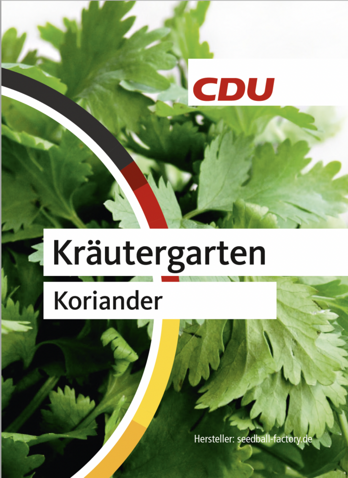 CDU-Samentütchen Koriander
